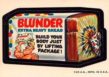 1973 Topps Wacky Packages 2nd Series #NNO Blunder Bread Front