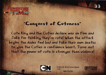 2014 Cryptozoic Adventure Time #33 Conquest of Cuteness Back