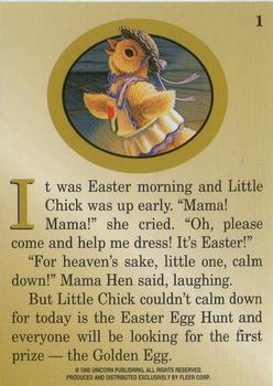 1995 Fleer Easter #1 It was Easter morning and Little chick was up early. Back