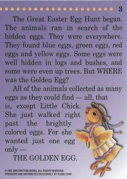 1995 Fleer Easter #3 The Great Easter Egg Hunt began. Back