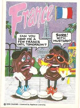 1988 Zoot The California Raisins World Tour #7 France Front