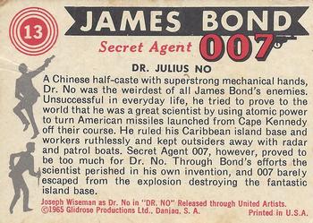 1965 Philadelphia James Bond #13 Dr. Julius No Back