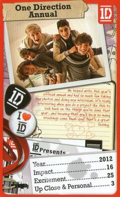 2013 Top Trumps One Direction The Journey So Far #NNO One Direction Annual Front