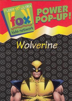1995 Ultra Fox Kids Network - Power Pop-Ups #16of24 Wolverine Front