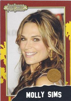 2008 PopCardz - Swatch Insert Card #14 Molly Sims Front