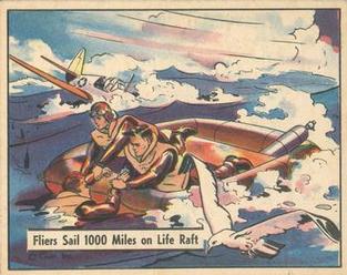 1942 War Gum (R164) #61 Flyers Sail 1000 miles on Life Raft Front