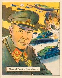 1942 War Gum (R164) #126 Marshall Semion Timoshenko Front