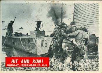 1965 Philadelphia Gum War Bulletin #10 Hit And Run! Front