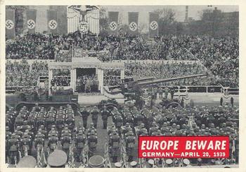 1965 Philadelphia Gum War Bulletin #1 Europe Beware Front