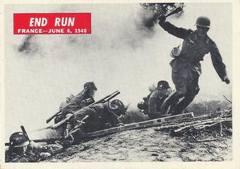 1965 Philadelphia Gum War Bulletin #5 End Run Front