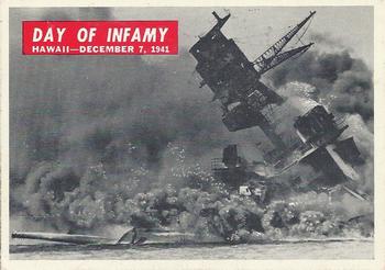 1965 Philadelphia Gum War Bulletin #9 Day Of Infamy Front