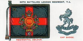 1993 Imperial Publishing Ltd Regimental Standards and Cap Badges #50 20th Bn. London Regiment, T.A. Front