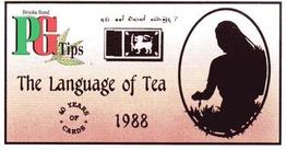 1994 Brooke Bond 40 Years of Cards (Black Back) #41 The Language of Tea Front