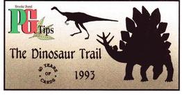 1994 Brooke Bond 40 Years of Cards (Black Back) #48 The Dinosaur Trail Front
