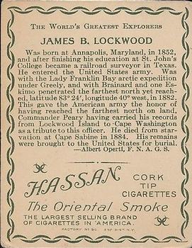 1910 Hassan The World's Greatest Explorers (T118) #NNO James B. Lockwood Back
