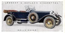 1922 Lambert & Butler Motor Cars #12 Rolls-Royce Front