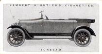 1922 Lambert & Butler Motor Cars #14 Sunbeam Front