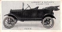 1922 Lambert & Butler Motor Cars #18 Ford Front