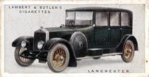 1922 Lambert & Butler Motor Cars #22 Lanchester Front
