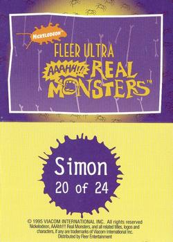1995 Fleer Ultra AAAHH!! Real Monsters - Pop-Ups #20 Simon Back