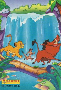 1995 Panini The Lion King #43 Timon & Pumbaa Back
