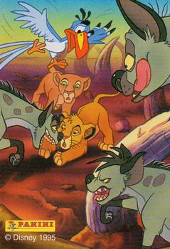 1995 Panini The Lion King #75 Shenzi, Banzai & Ed Back