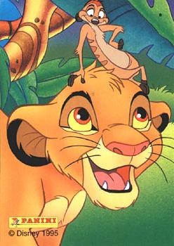 1995 Panini The Lion King #42 Timon & Pumbaa Back