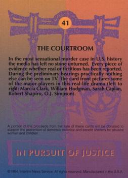 1994 In Pursuit of Justice: The Simpson Case #41 The Courtroom Back
