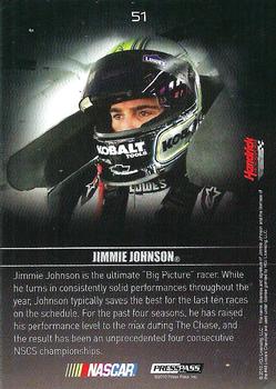 2010 Press Pass Premium #51 Jimmie Johnson Back