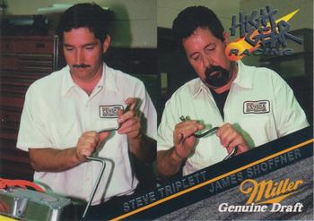 1994 Wheels High Gear Power Pack Team Set Miller Genuine Draft #25 Steve Triplett / James Shoffner Back