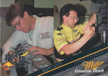 1994 Wheels High Gear Power Pack Team Set Miller Genuine Draft #28 Matt King / Jimmy Zamrzla Front