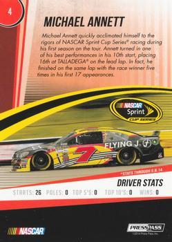 2015 Press Pass Cup Chase - Red #4 Michael Annett Back