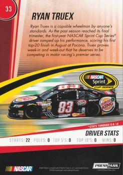 2015 Press Pass Cup Chase - Red #33 Ryan Truex Back