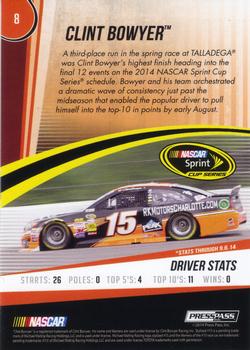 2015 Press Pass Cup Chase - Gold #8 Clint Bowyer Back