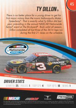 2015 Press Pass Cup Chase - Gold #45 Ty Dillon Back