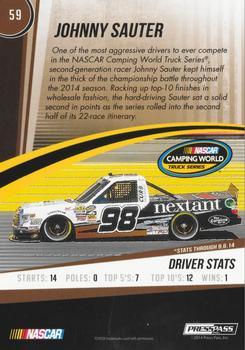 2015 Press Pass Cup Chase - Gold #59 Johnny Sauter Back