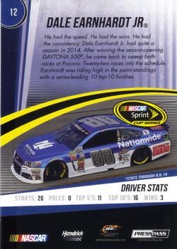 2015 Press Pass Cup Chase - Blue #12 Dale Earnhardt Jr. Back