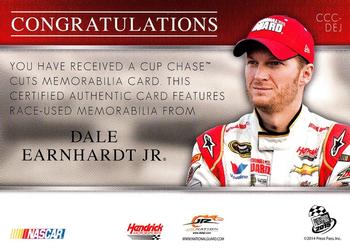 2015 Press Pass Cup Chase - Cup Chase Cuts #CCC-DEJ Dale Earnhardt Jr. Back