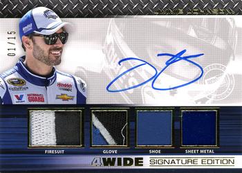 2015 Press Pass Cup Chase - 4-Wide Signature Edition #4W-JJ Jimmie Johnson Front