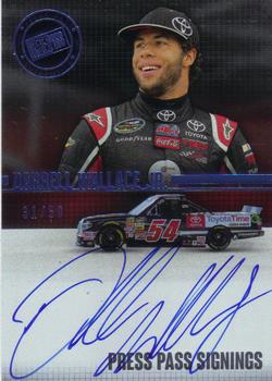 2015 Press Pass Cup Chase - Press Pass Signings Blue #PPS-DWJ Darrell Wallace Jr. Front