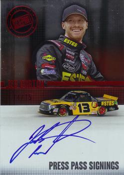 2015 Press Pass Cup Chase - Press Pass Signings Red #PPS-JB2 Jeb Burton Front