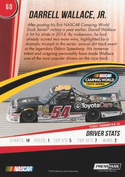 2015 Press Pass Cup Chase - Retail #60 Darrell Wallace Jr. Back