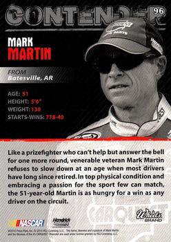 2010 Wheels Main Event #96 Mark Martin  Back