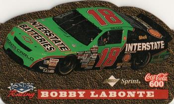 1995 Assets - Coca-Cola 600 Die Cut Phone Cards #NNO Bobby Labonte Front