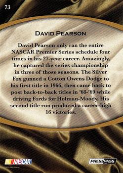 2010 Press Pass Legends #73 David Pearson  Back