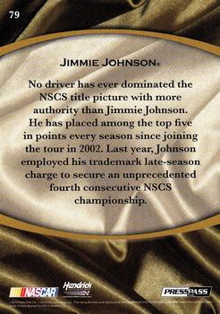 2010 Press Pass Legends #79 Jimmie Johnson  Back
