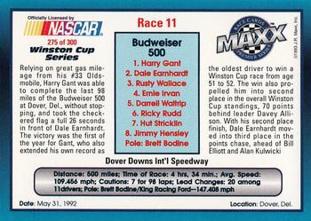 1993 Maxx Premier Series #275 Race 11 - Dover Back