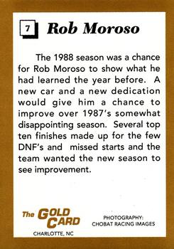 1991 The Gold Card Rob Moroso #7 Rob Moroso Back