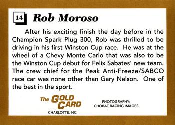 1991 The Gold Card Rob Moroso #14 Rob Moroso Back