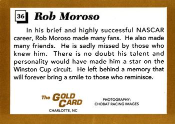 1991 The Gold Card Rob Moroso #36 Rob Moroso Back